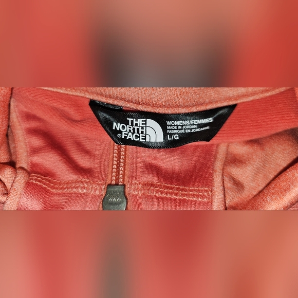 The North Face Womens Light Coral Pink Cinder 100 Full Zip Jacket Size Large - Picture 14 of 15
